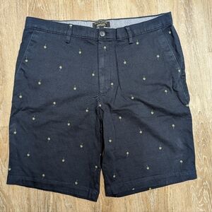 Men's Banana Republic Emerson Shorts, Navy with Palm Trees, Size 36
